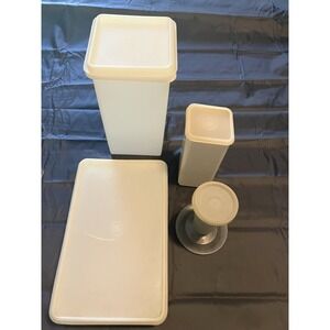 VINTAGE TUPPERWARE Modular LOT - Total of 10 pieces Including Bread Container